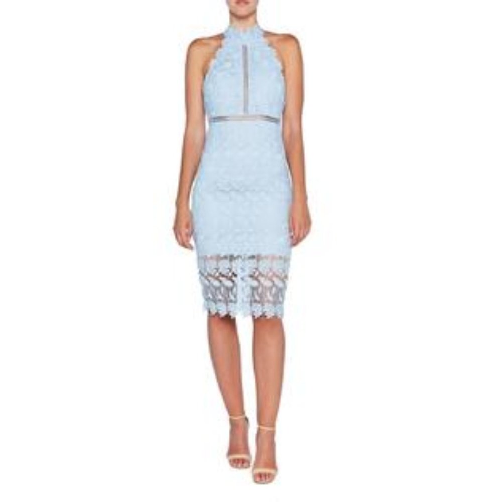 Bardot Lace Noni Dress in Light Blue